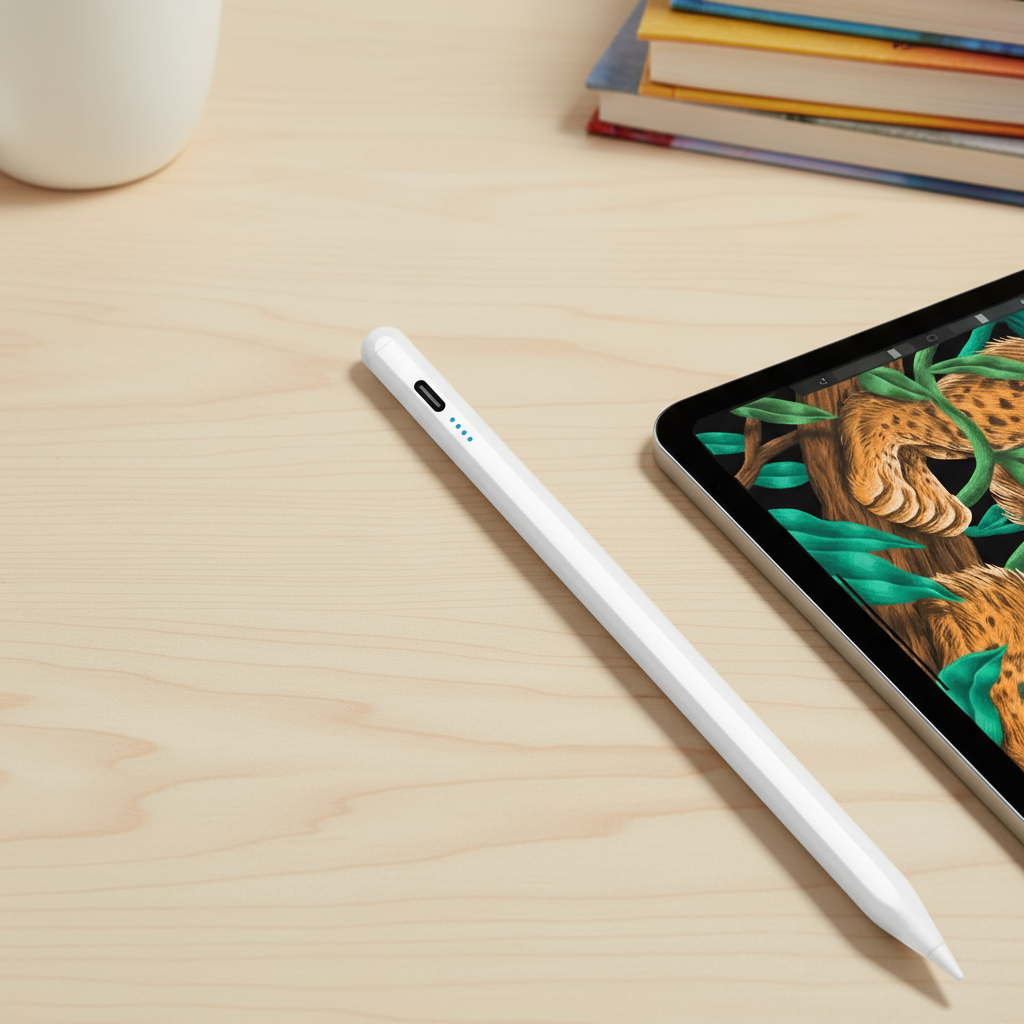 Caneta Stylus para Android e iOS - 5 Cores, Lápis de Toque Capacitivo para Tablets
