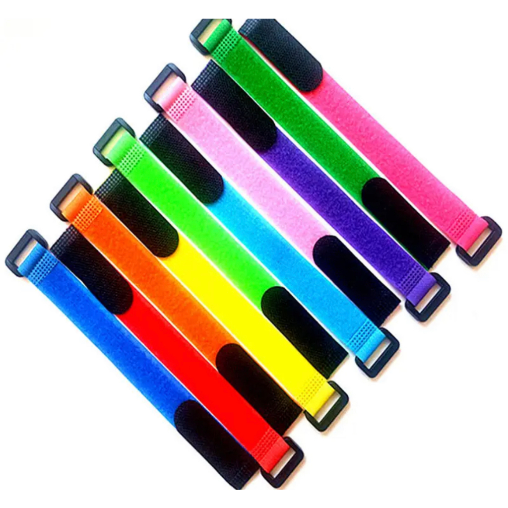 Correias de Cabo Gancho e Loop Cable Tie Nylon ajustável Organizador Armazenamento 20x200mm (2x20cm)