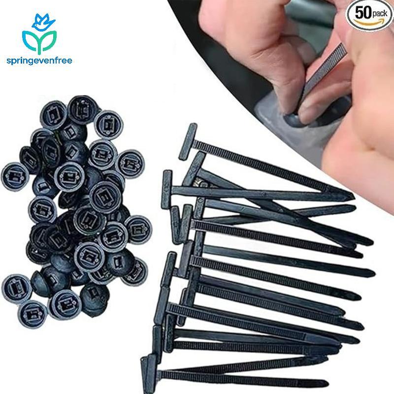 Spe 10-100Pcs Nylon Universal Cable Tie Bule Auto-Loing Zip Ties Titular Com Botão Pin Multiuso Para Carro Reparação Diá