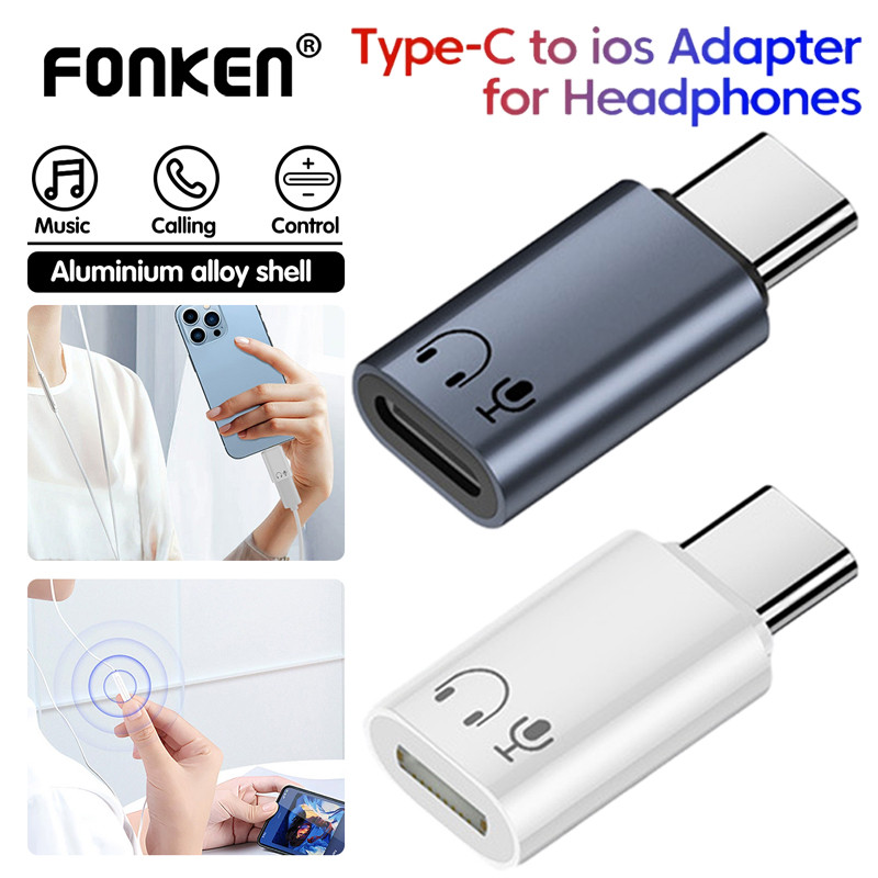 Adaptador Fonken Type-c Para Ios, Conversor Usb-c Para Fones De Ouvido Do Iphone 15 E 16 E tablets