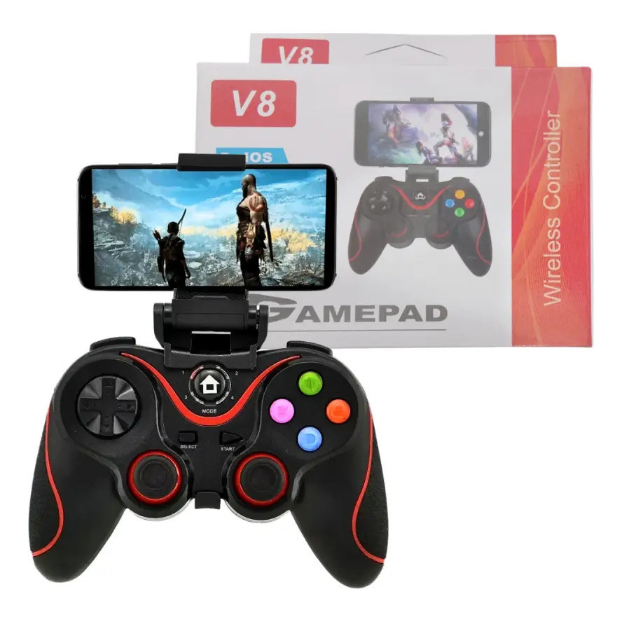 Controle Gamer Sem Fio Com Joystick Manete Bluetooth 2.4g