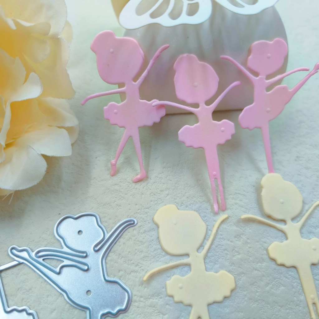 1pc Dance Ballet Girl Metal Die Cuts Para Fabricação De Cartões , DIY Artesanato Artesanal Stencil , Dies Cutting for Making Photo Album