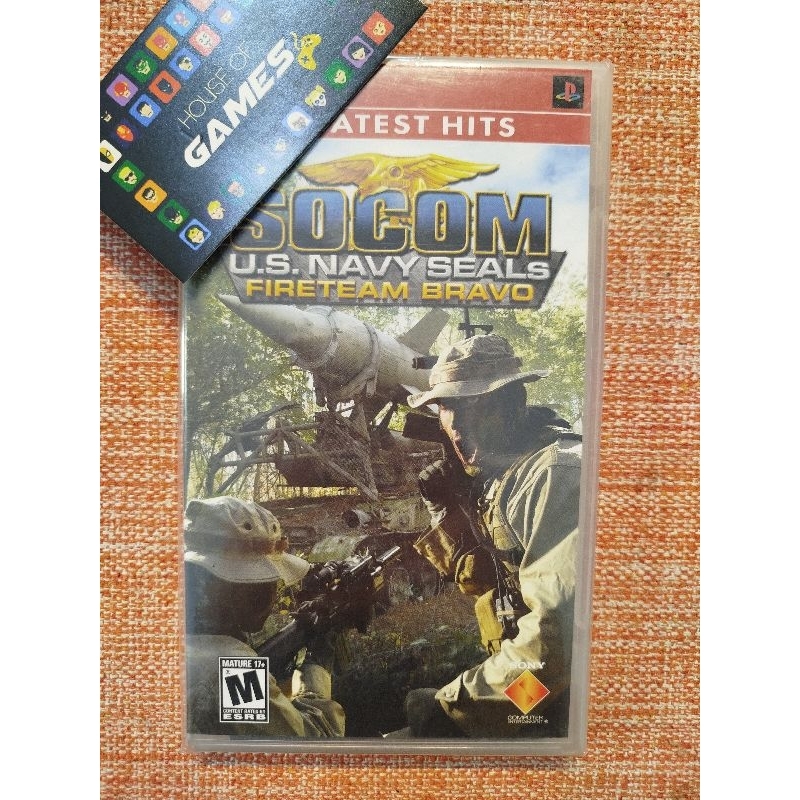 Game SOCOM U.S. Navy SEALs Fireteam Bravo PSP Midia Física Semi-novo Original