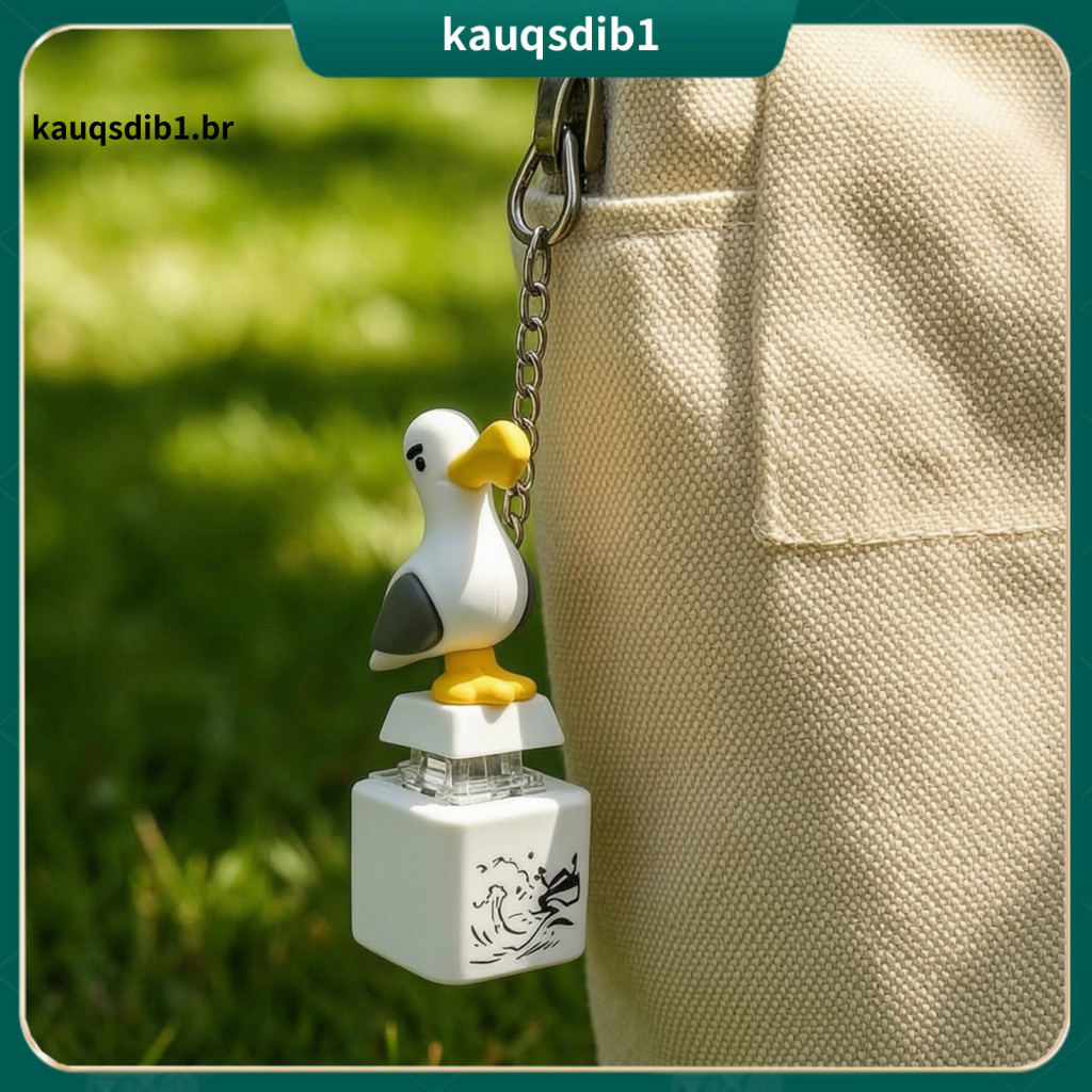 Rechargeable Clicker Keychain 4pcs Keyboard Fidget Toy with Sound – Seagull Frog Finger for Anxiety Relief and Stress