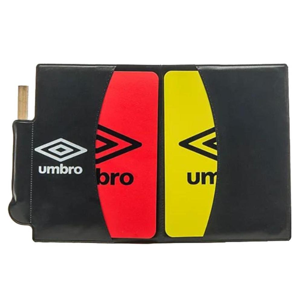 Cartão de Árbitro Umbro Referee Card - Preto e Branco
