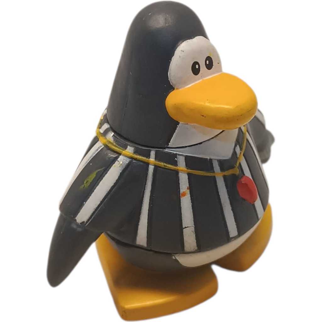 Miniatura Boneco Club Penguin Árbitro Referee Pinguim (Usado)