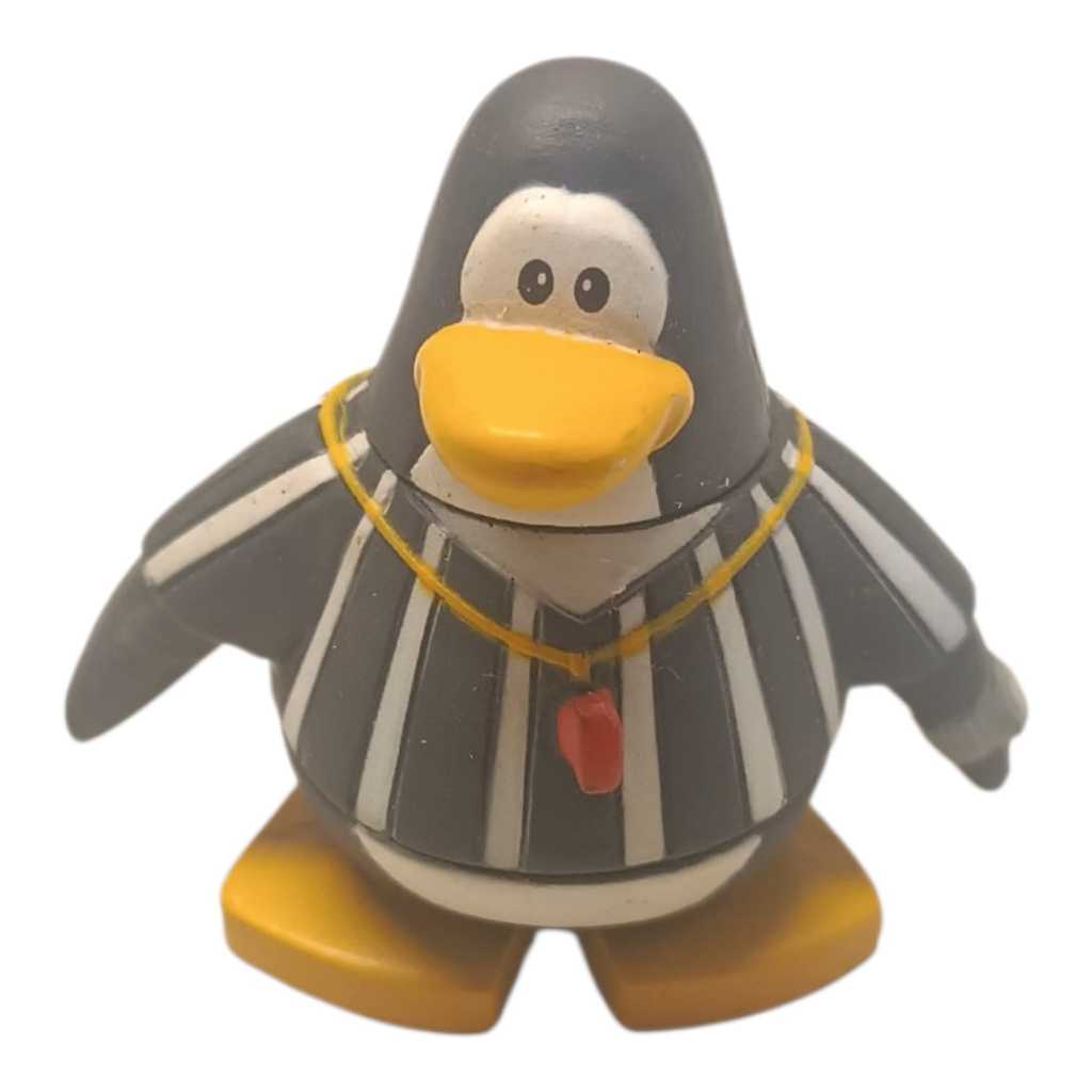 Miniatura Boneco Club Penguin Árbitro Referee Pinguim (Usado)