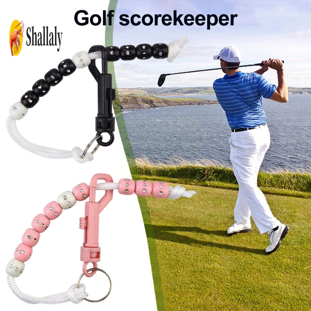 Easy Golf Scoring Tool Bead Scorekeeper Beads Score Counter with Clip – Portable Stroke Putting Keeper for Referee Cad