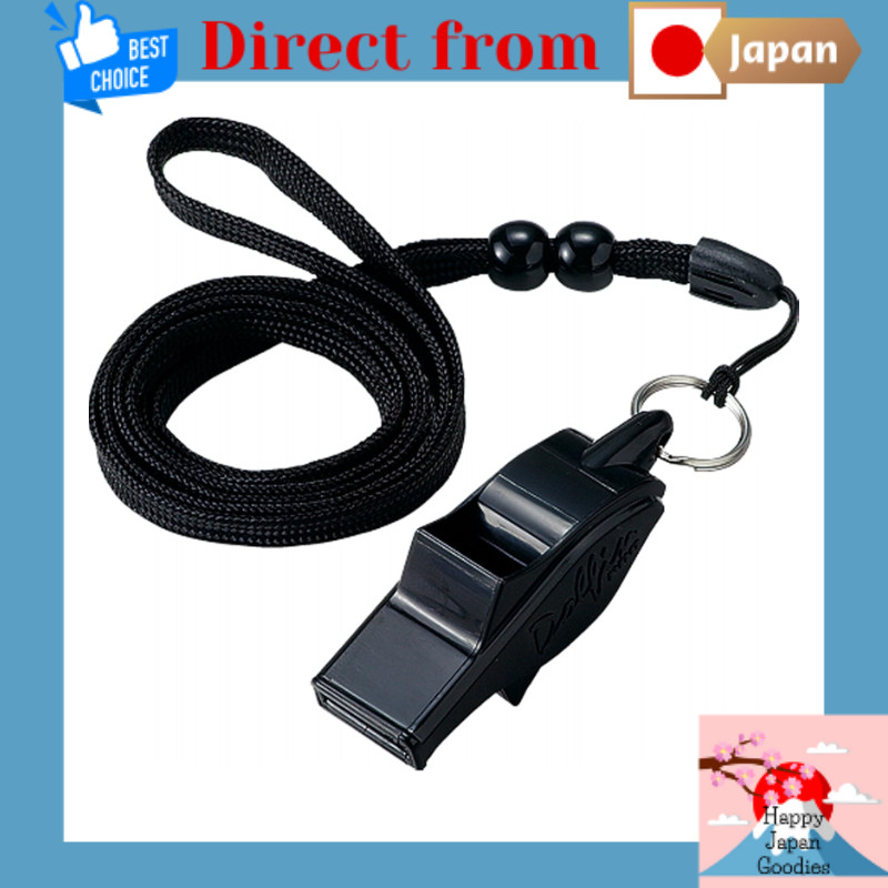 Molten Dolphin Pro Referee Whistle WDFPBK Black - Made in Japan [Japan Direct]