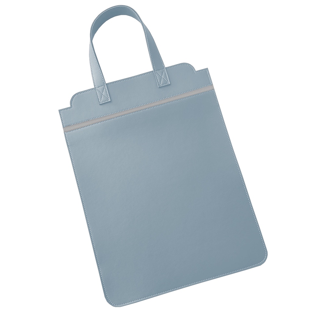 Lixeira Para Carro Couro Sintético Porta Lixo Azul Bebê
