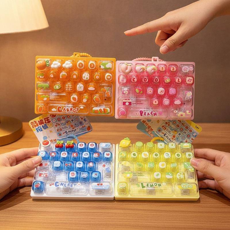 LOVEGOSHOP Kawaii 3D Cartoon Keycaps Toque Macio À Prova De Poeira Substituição Para Teclado Mecânico E-sports Jogos Uso