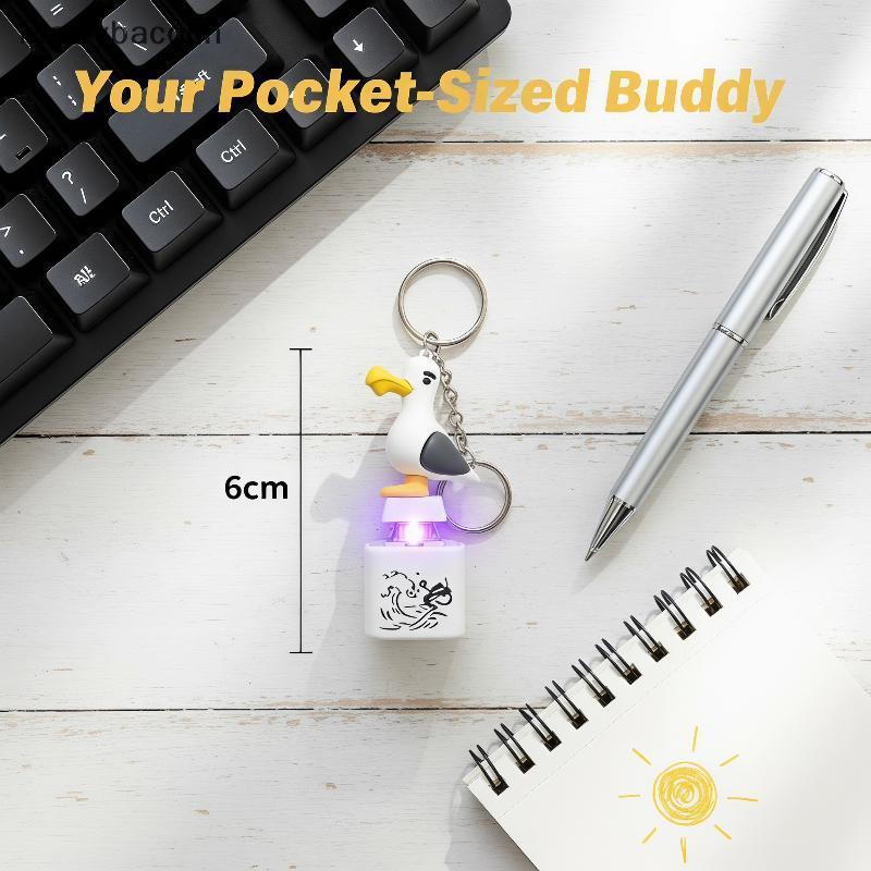 [MAR] Cute Cartoon Seagull Custom Keycap 3D Squeaky Sound Presente Exclusivo Para Amantes De Teclado Mecânico COD