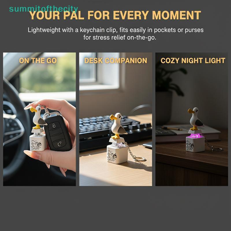 sum Versátil Cute Seagull 3D Personalizado Keycap Squeaky Cartoon Fit Para Teclados Mecânicos Cherry MX
