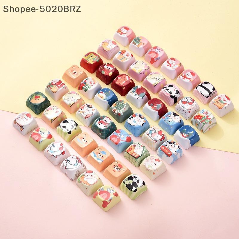 [THEBR] 5/10 PCS Cute Cartoon Keycaps Estéticos Para Jogos Configuração De Mesa De Teclado Mecânico Personalizado [BR]