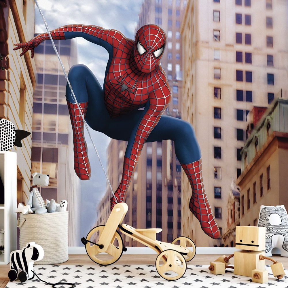 Papel de Parede Personalizado Foto Mural Personagens Heróis Homem Aranha M² Imagem Completa
