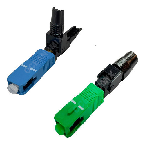 20 Unid Conector Rápido Fast One Click Upc Azul Com Anatel - 2 FLEX