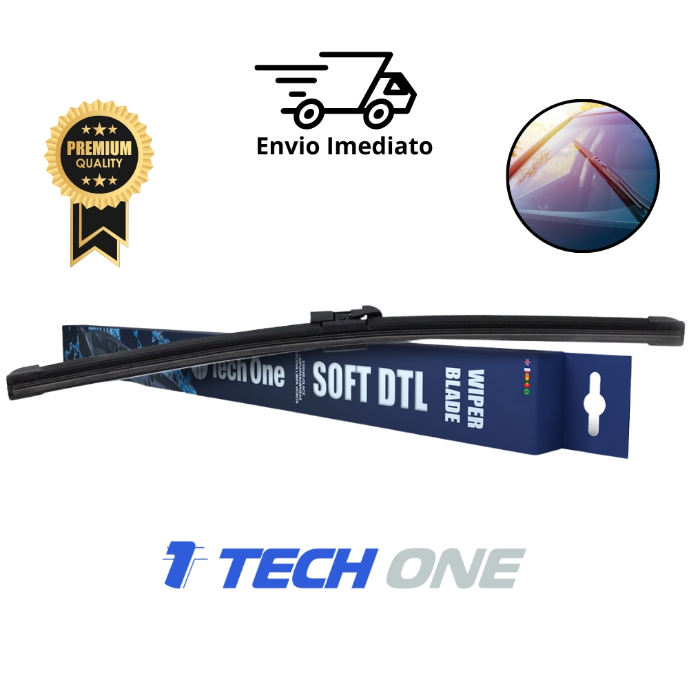 Palheta Limpador de Parabrisa DTL Click Sob Medida Para Carro Dianteiras Tech One