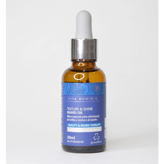 Óleo para Barba Vita Hominis Texture & Shine Beard Oil 30ml Brilho e Textura