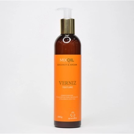 Condicionador Pós-Praia e Piscina Mix Oil Verniz Texture 280g Brilho com Coco e Argan