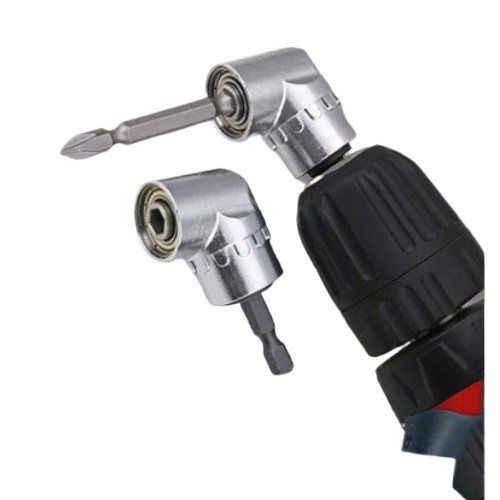 Adaptador para Parafusadeira Encaixe 1/4 Angular Magnético Profissional
