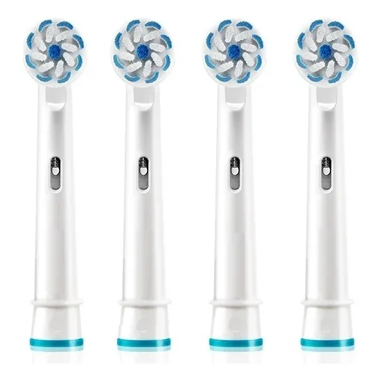 4 Refil Genérico Escova Elétrica Oral Cerdas Macias Eb-60a B Precision Clean   Sensitive Clean