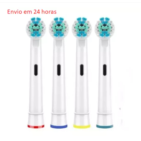 Kit Cabeças de Escova Compatíveis com Oral-B Precision Clean – Refil Elétrico