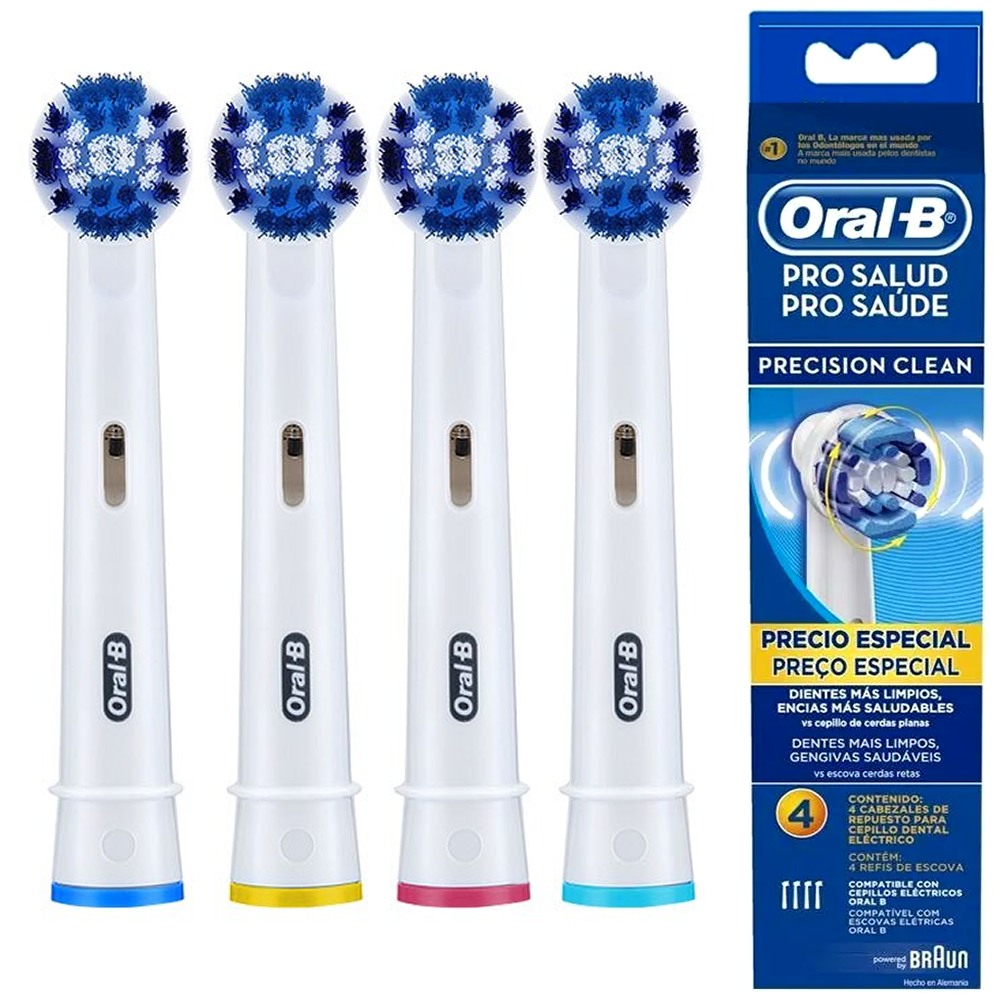Refil Precision Clean para escova dental eletrica Oral-B C/ 4 unidades