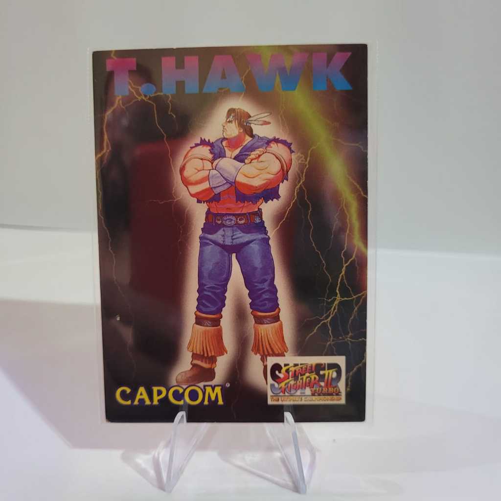Card T. HAWK Super Street Fighter II Turbo (Capcom) Década de 90 ORIGINAL. Ótimo estado