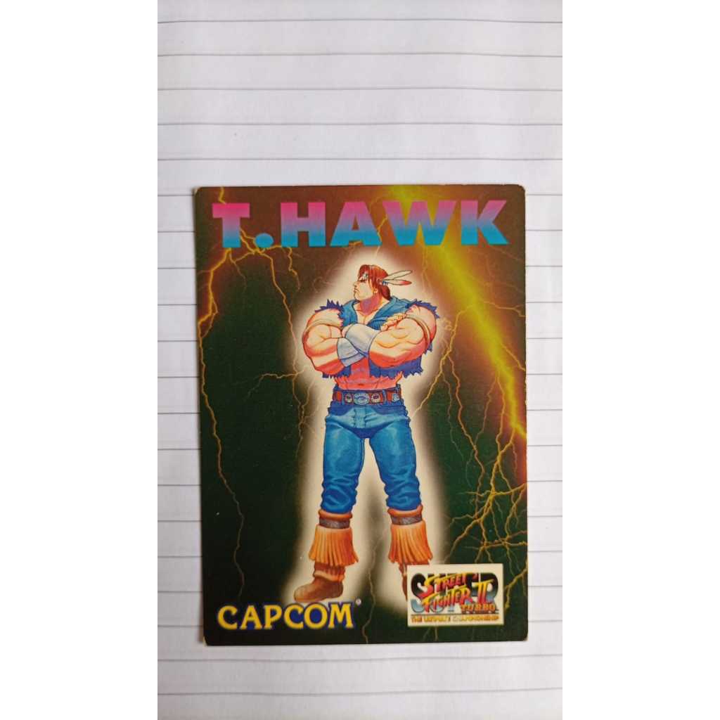 Card do Personagem T. Hawk – Street Fighter II (Capcom)