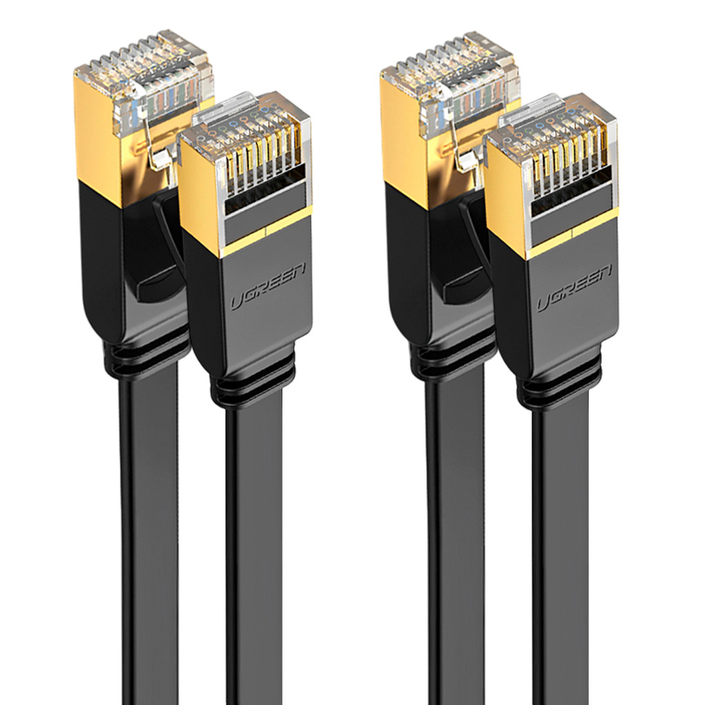 Cabo de Rede Ugreen Cat 7 U/Ftp Cabo Lan Ethernet 10Gbps 2M 2 Unidades