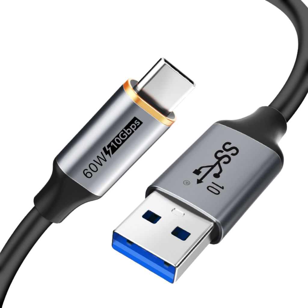 Cabo USB A Para USB C 3.1 10Gbps Turbo Pd 60W 1m CableTime