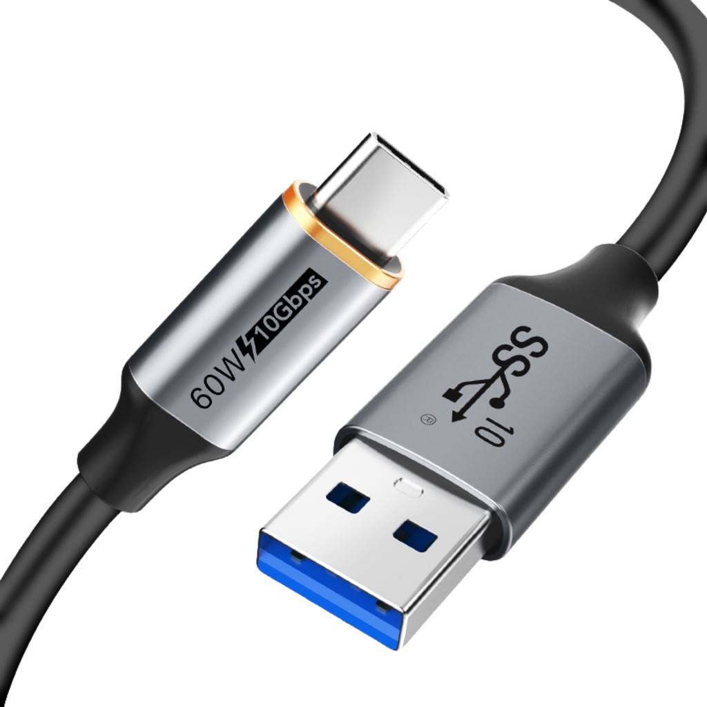 Cabo USB A Para USB C 3.1 10Gbps Turbo Pd 60W CableTime 2m