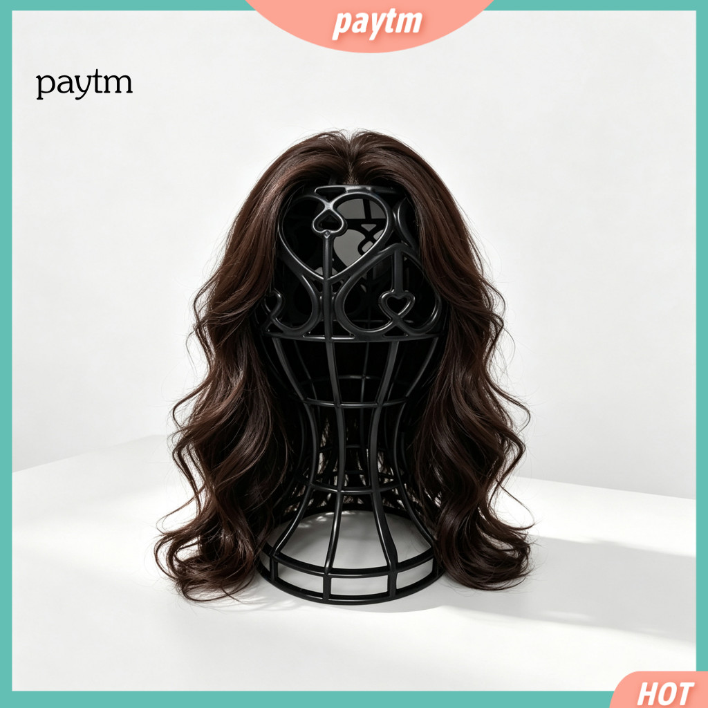 Styling Head Holder for Wigs Stable Base Wig Display Portable Stand for Hats – Heart-shaped Hollow Design for Fast Dry