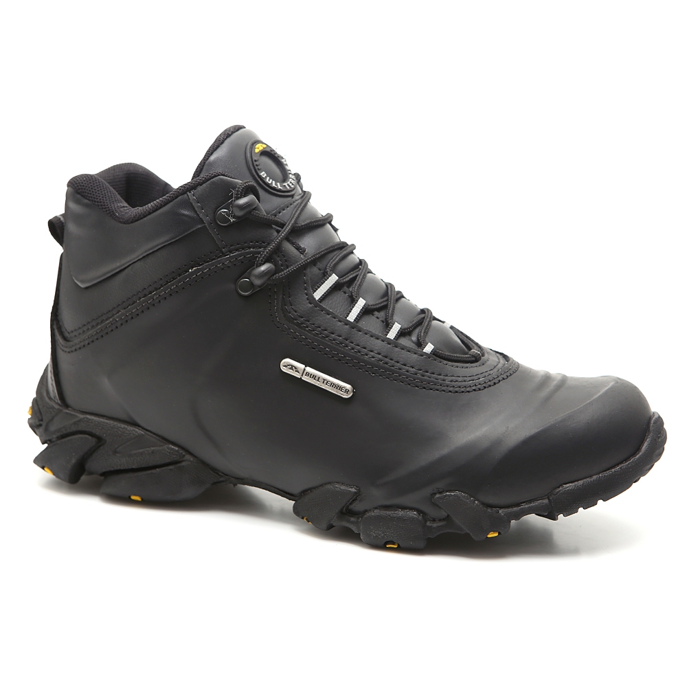 Bota De Couro Bull Terrier Atack Original Casual Trilha Moto Camping Trekking