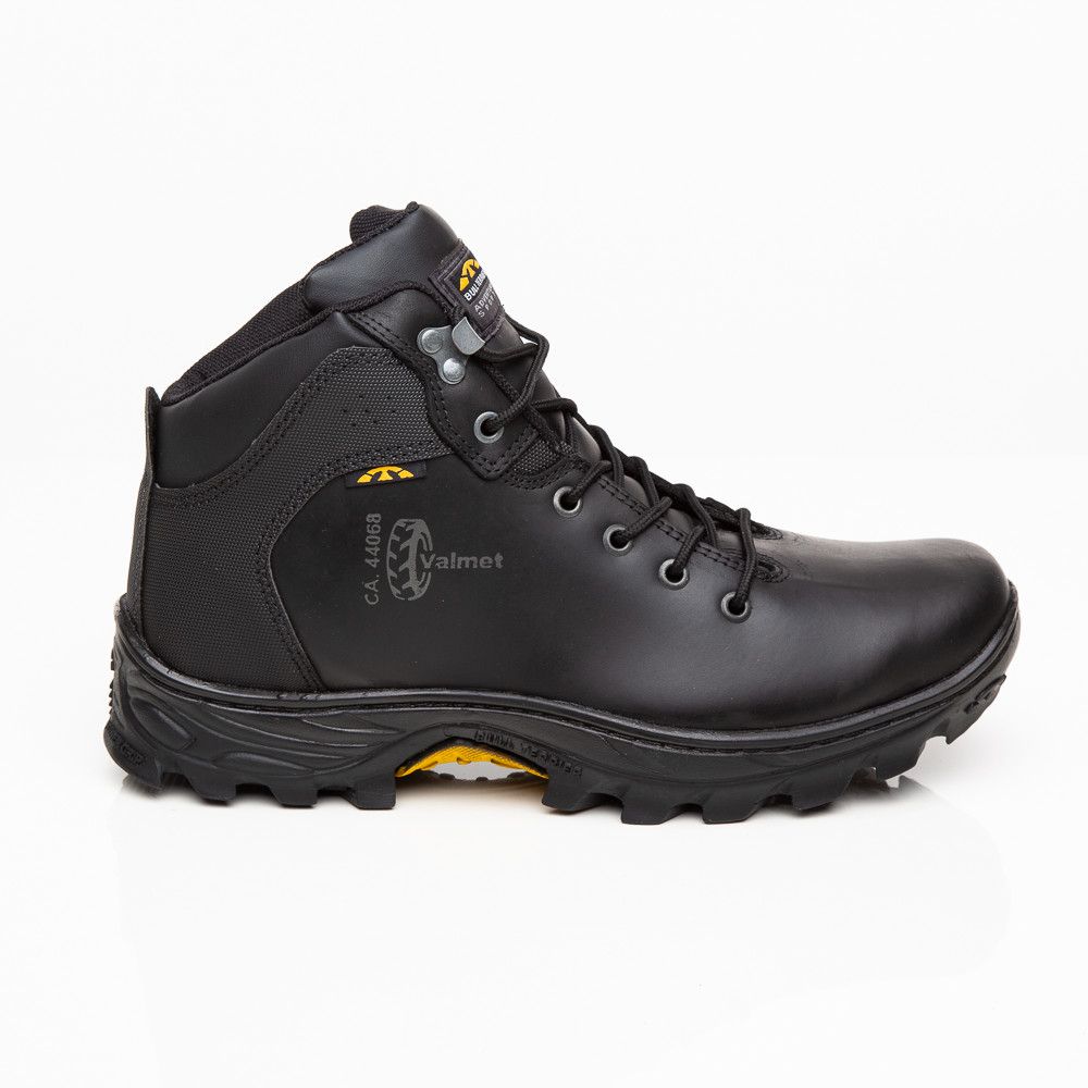 Bota Com CA Bull Terrier Original Botina Com Bico de PVC Bota Valmet De Couro Costurada