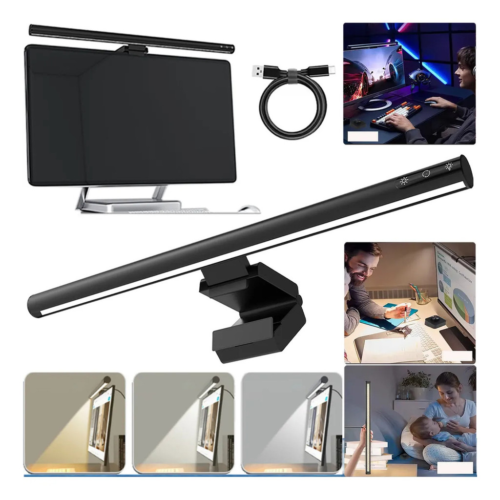 Luminária Barra Led Luz Monitor Notebook Computador Usb Mesa