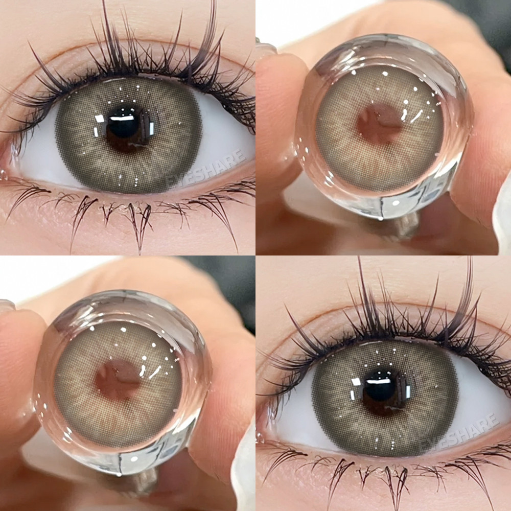 Eyeshare New SYDNEY Series 2 Pieces Lentes De Contato Verde Masculino E Feminino Anuais De Olhos Cosméticos Cinza Marrom -