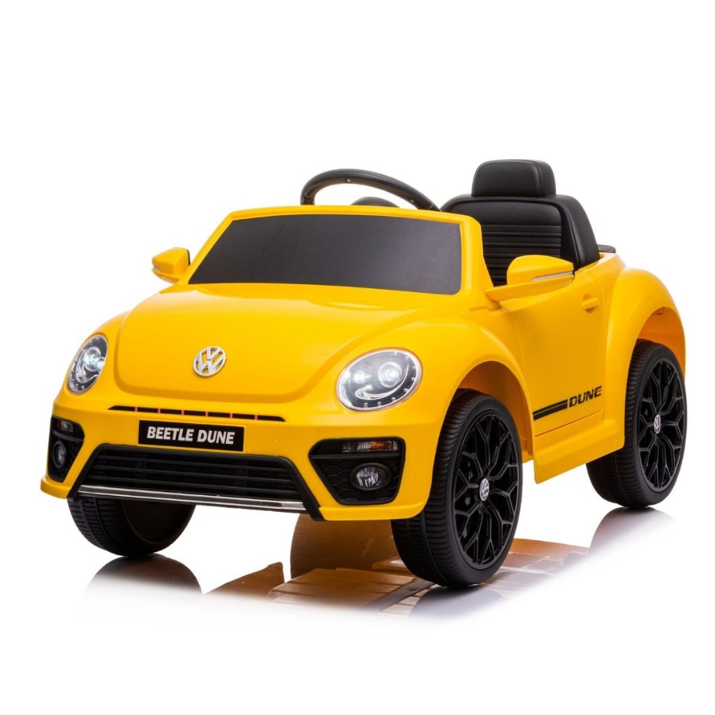 Carrinho Elétrico Volkswagen Beetle Dune Bateria Recarregável 6V Possui Diversas Funções Luz Som Com Bluetooth C/Control