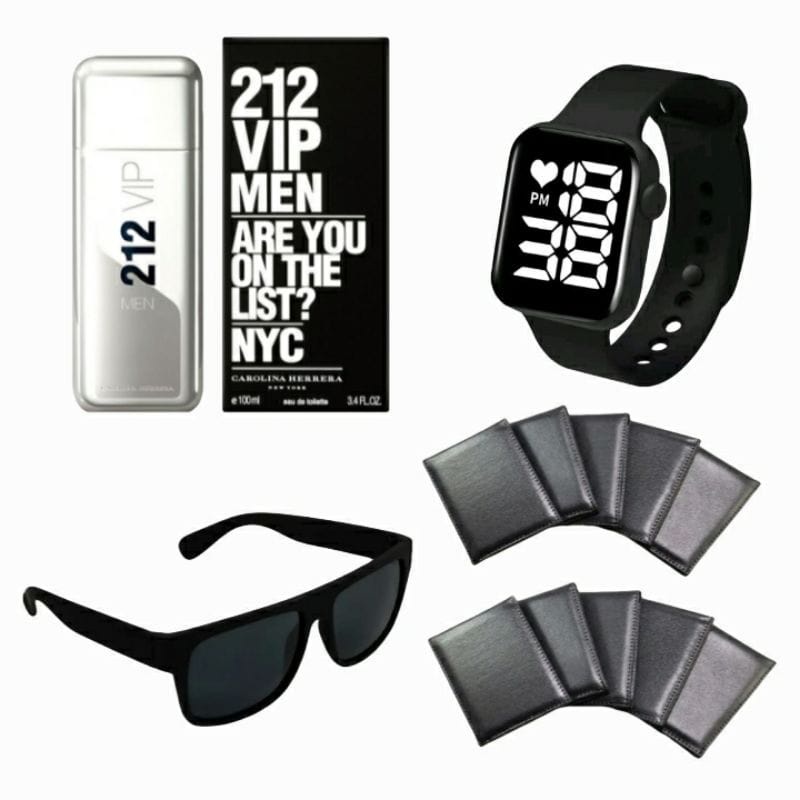 Kit Presente Relogio digital + Oculos da moda Carteira variedades .2023 Só Hoje