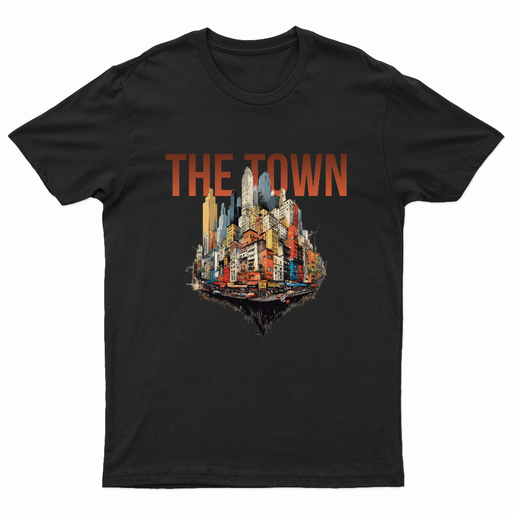 Camiseta The TOWN 2023 Básica Unisex 100% Algodão