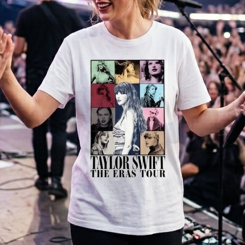 Camiseta  2023 Taylor Swift Lançamento Eras Tour Unissex