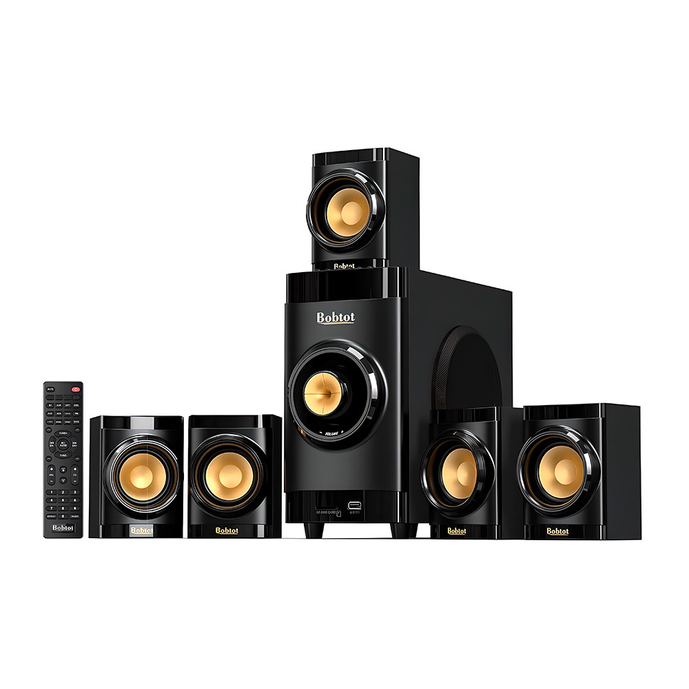 Home Theater Bobtot 200W 5.1 HDMI ARC Subwoofer 4