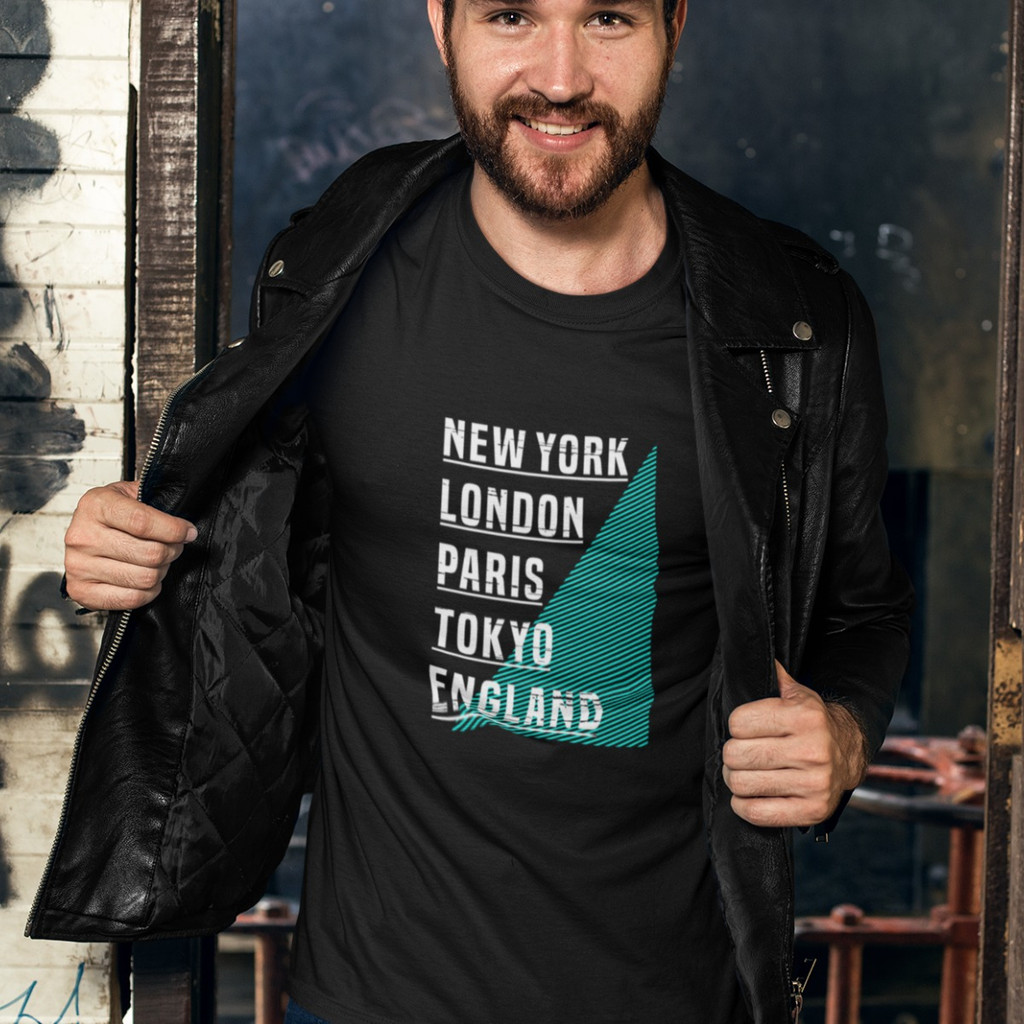 Camiseta Streetwear New Yok London Páris Tokyo England Dtf