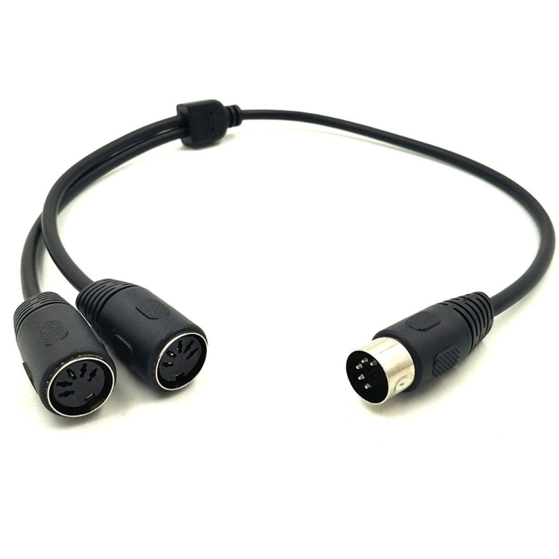 KOKO MIDI Sync Breakout Cable Macho Para Fêmea DIN 5 Pinos Splitter Y Adaptador Cabo 1 A 2 De Extensão Fio