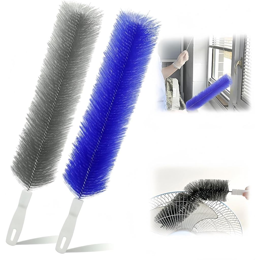 Bendable Microfiber Head, 2026 Fan Cleaner Brush Reusable Dust Remover Washable ldeal for Electric Fans Air Conditioning
