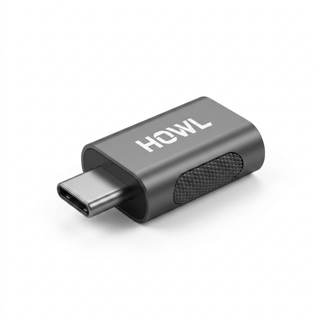 ADAPTADOR OTG USB-C PARA USB 3.1 10GBPS CORPO EM ALUMÍNIO BLINDADO RESISTENTE ULTRA RÁPIDO PLUG AND PLAY ORIGINAL HOWL