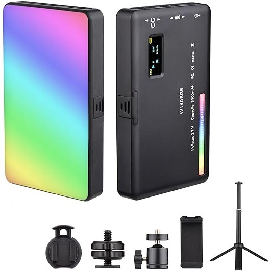 Luminaria RGB Photography Fill Light Diversas Cores com Bateria Recarregavel