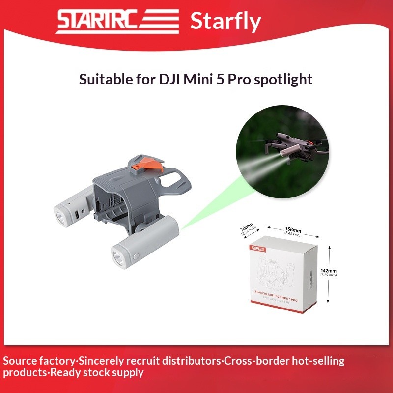 STARTRC Adequado para DJI MINI 5 PRO Holofote Multifuncional Night Flight Strobe Fill Light Acessórios