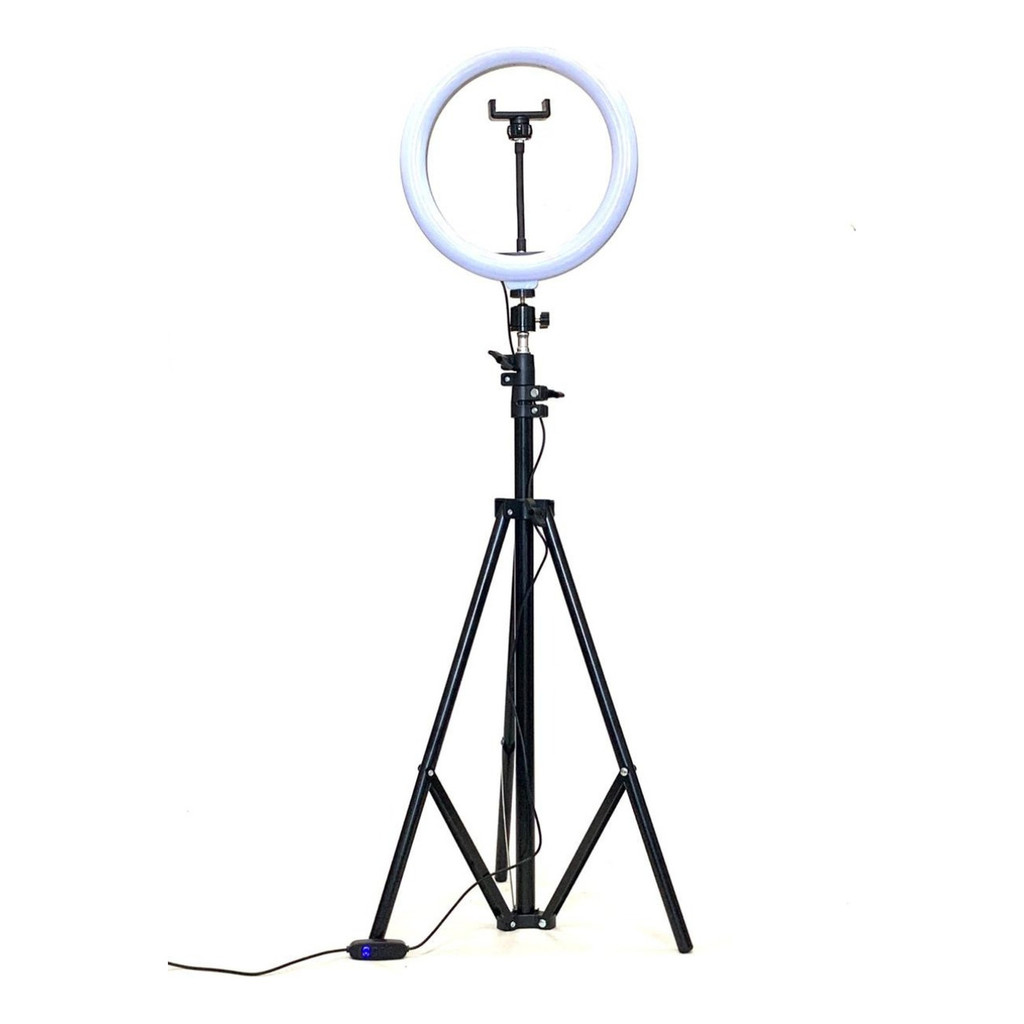 RING FILL LIGHT Luz Led Para Mesa Com Tripe Para Celular 10 POLEGADAS 26 CM