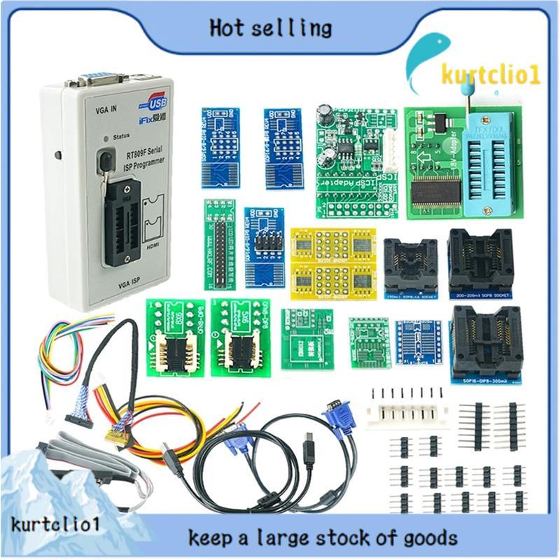 Programador Serial ISP Padrão 16 Adaptadores Conjunto + Clipe De Teste SOP8 1.8V + Cabo EDID Para Chips Inteligentes De